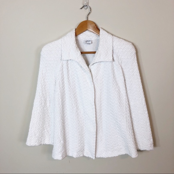 Armani Collezioni Jackets & Blazers - Armani Collezioni Textured Light Swing Jacket